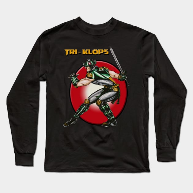 Tri-Klops Long Sleeve T-Shirt by sapanaentertainment